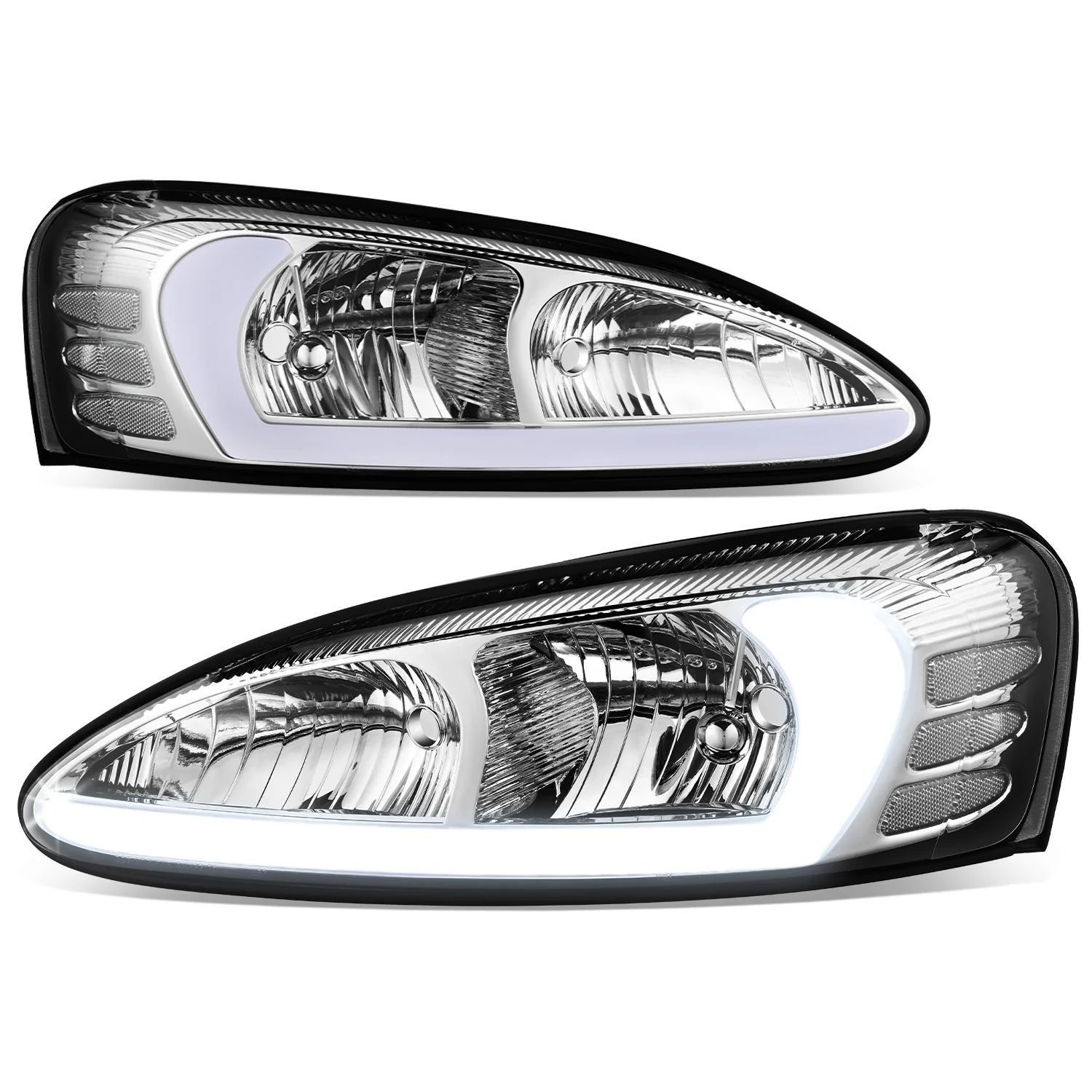 DNA Projector Headlights Pontiac Grand Prix (04-08) w/ LED DRL - Black or Chrome Housing - Image 16