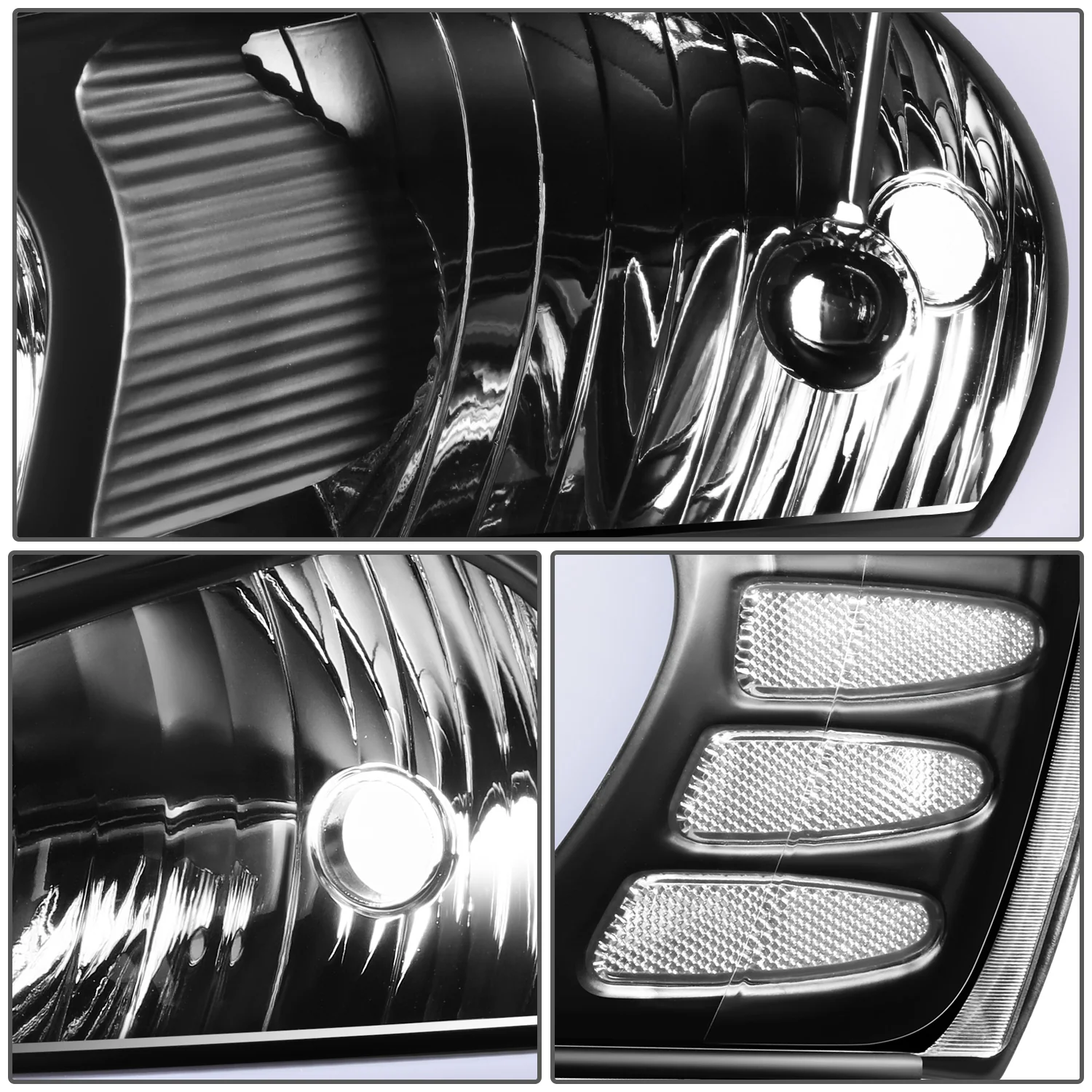 DNA Projector Headlights Pontiac Grand Prix (04-08) w/ LED DRL - Black or Chrome Housing - Image 7