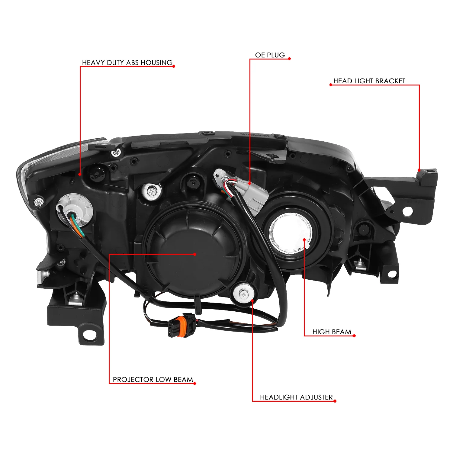 DNA Projector Headlights Subaru Impreza (2008-2011) OE Style w/ Black or Chrome Housing - Image 11