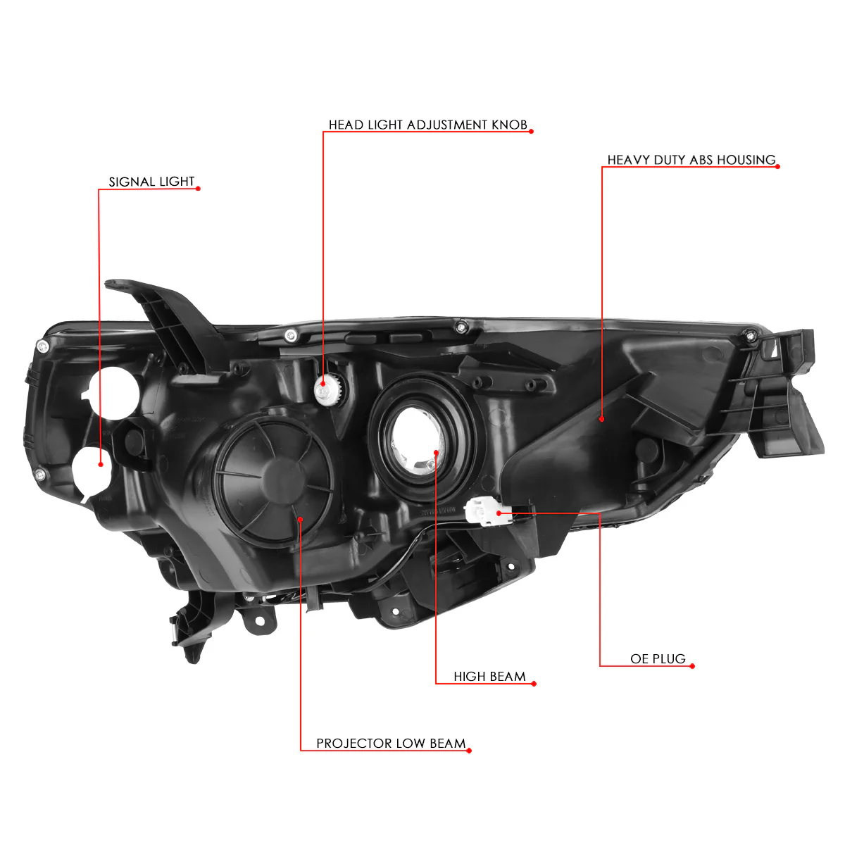 DNA Projector Headlights Toyota 4Runner (2014-2020) OE Style w/ Black or Chrome Housing - Image 22