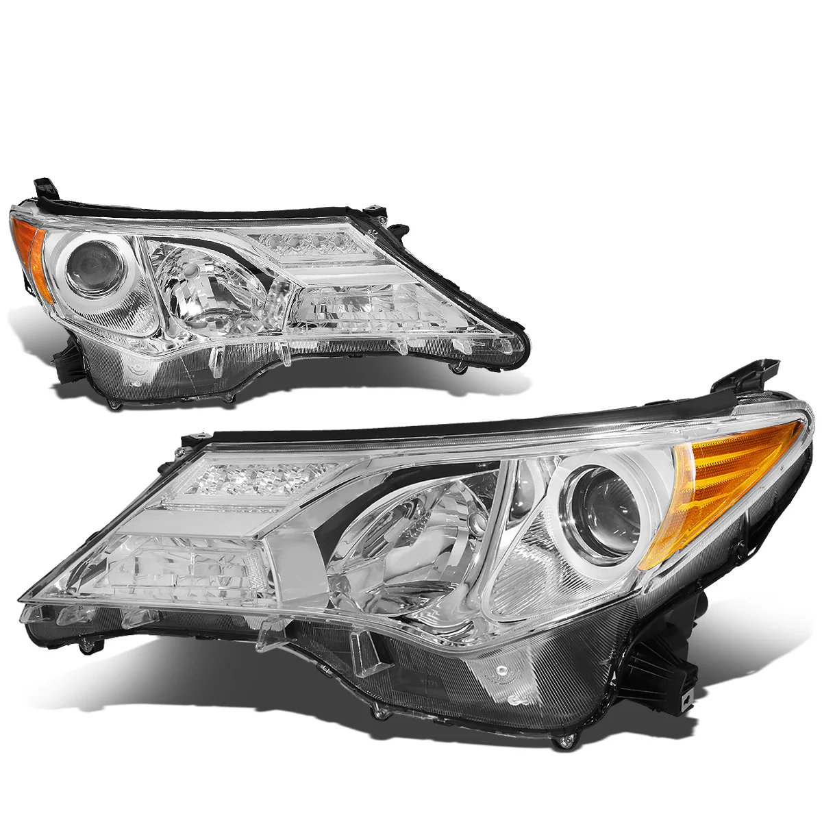 DNA Projector Headlights Toyota RAV4 (2013-2018) OE Style w/ Black or Chrome Housing - Image 11