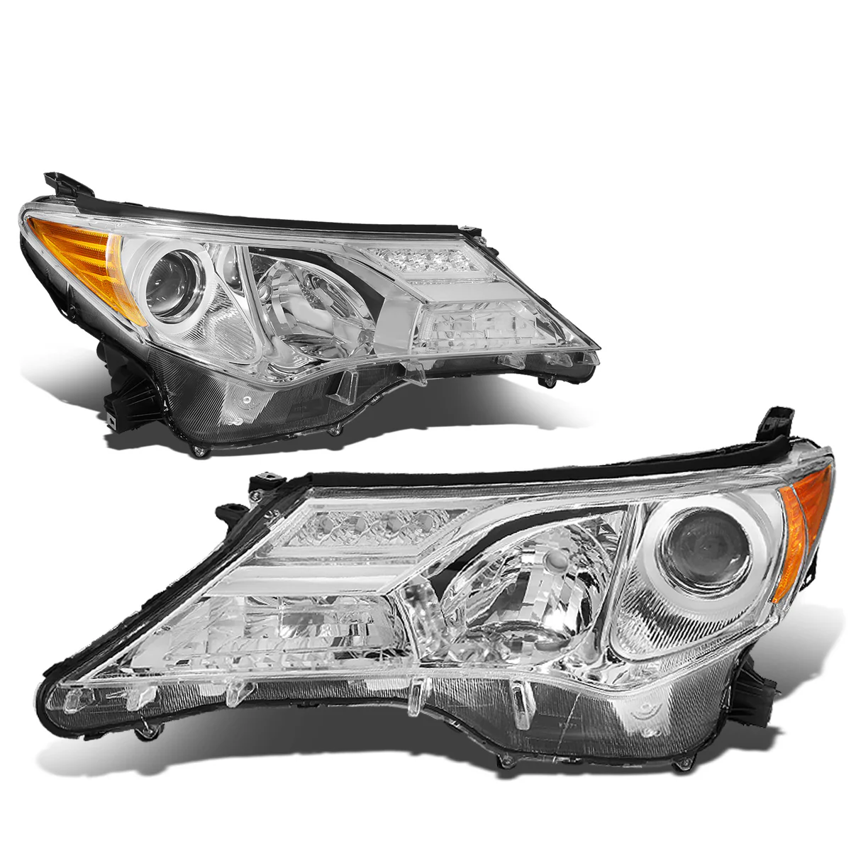 DNA Projector Headlights Toyota RAV4 (2013-2018) OE Style w/ Black or Chrome Housing - Image 13