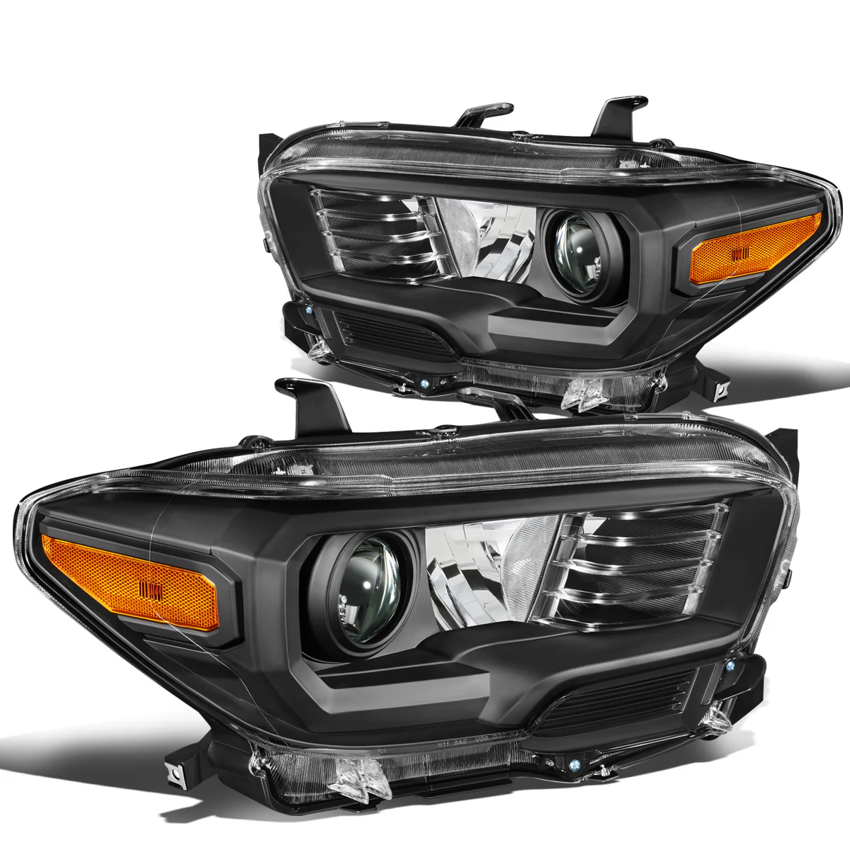 DNA Projector Headlights Toyota Tacoma (2016-2018) OE Style w/ Black or Chrome Housing - Image 2