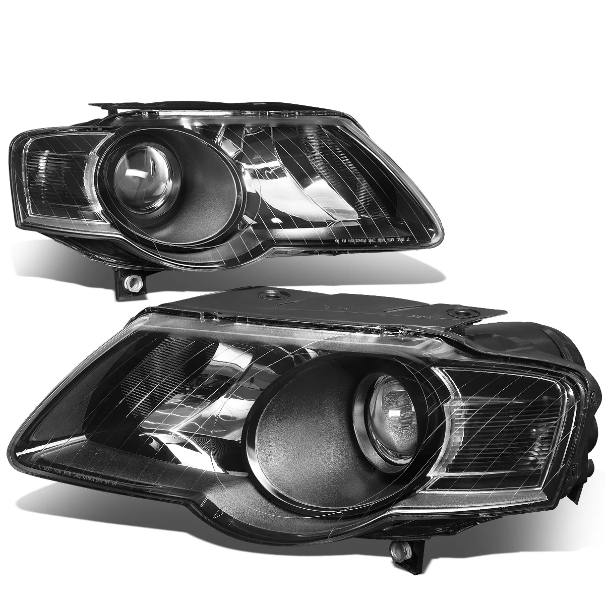 DNA Projector Headlights VW Passat (2006-2010) OE Style w/ Black or Chrome Housing