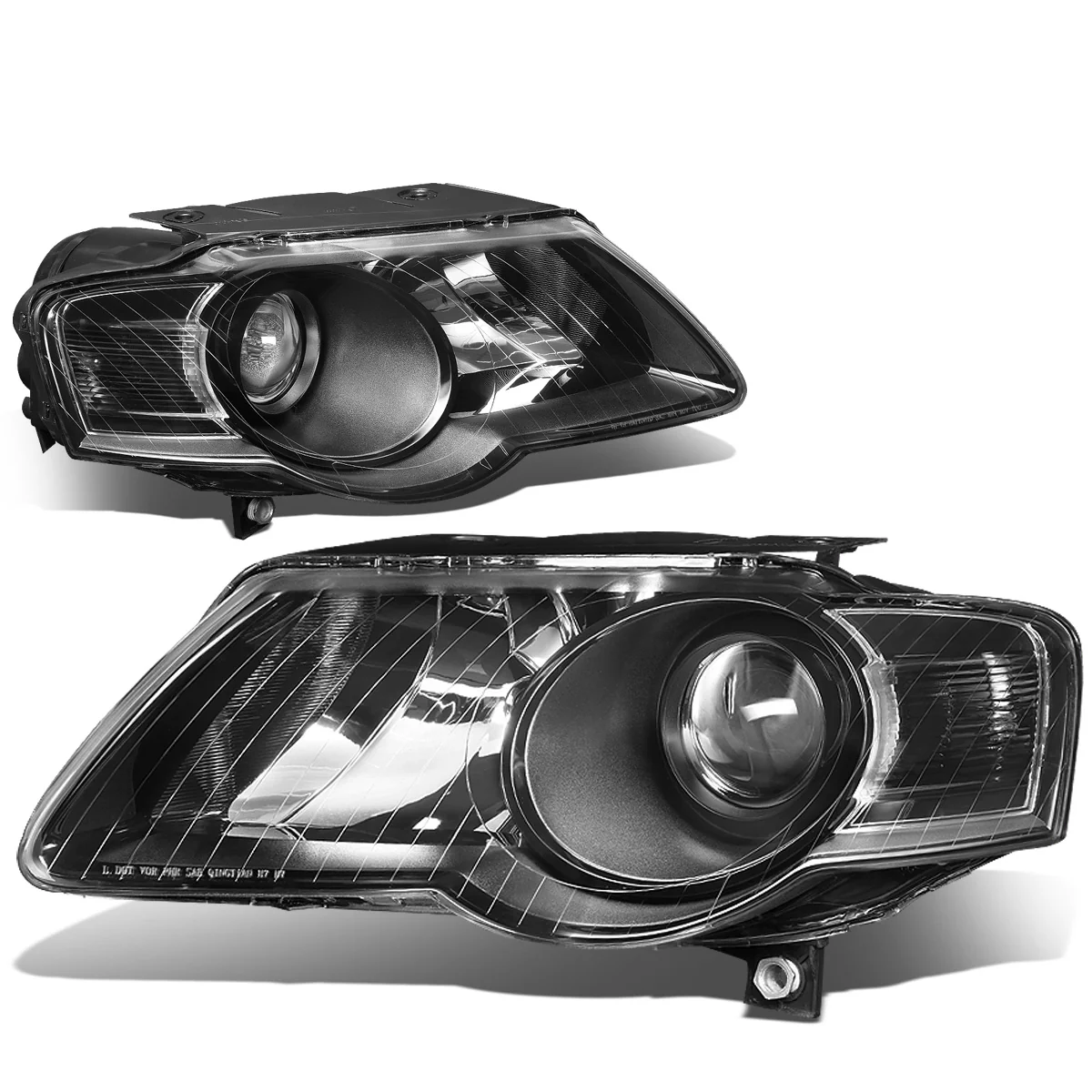 DNA Projector Headlights VW Passat (2006-2010) OE Style w/ Black or Chrome Housing - Image 3
