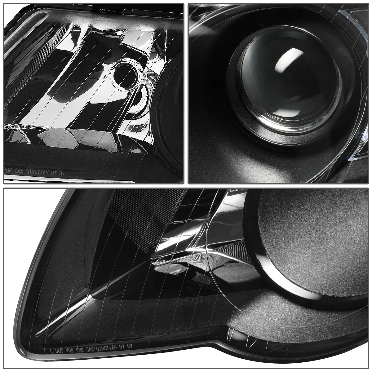 DNA Projector Headlights VW Passat (2006-2010) OE Style w/ Black or Chrome Housing - Image 4