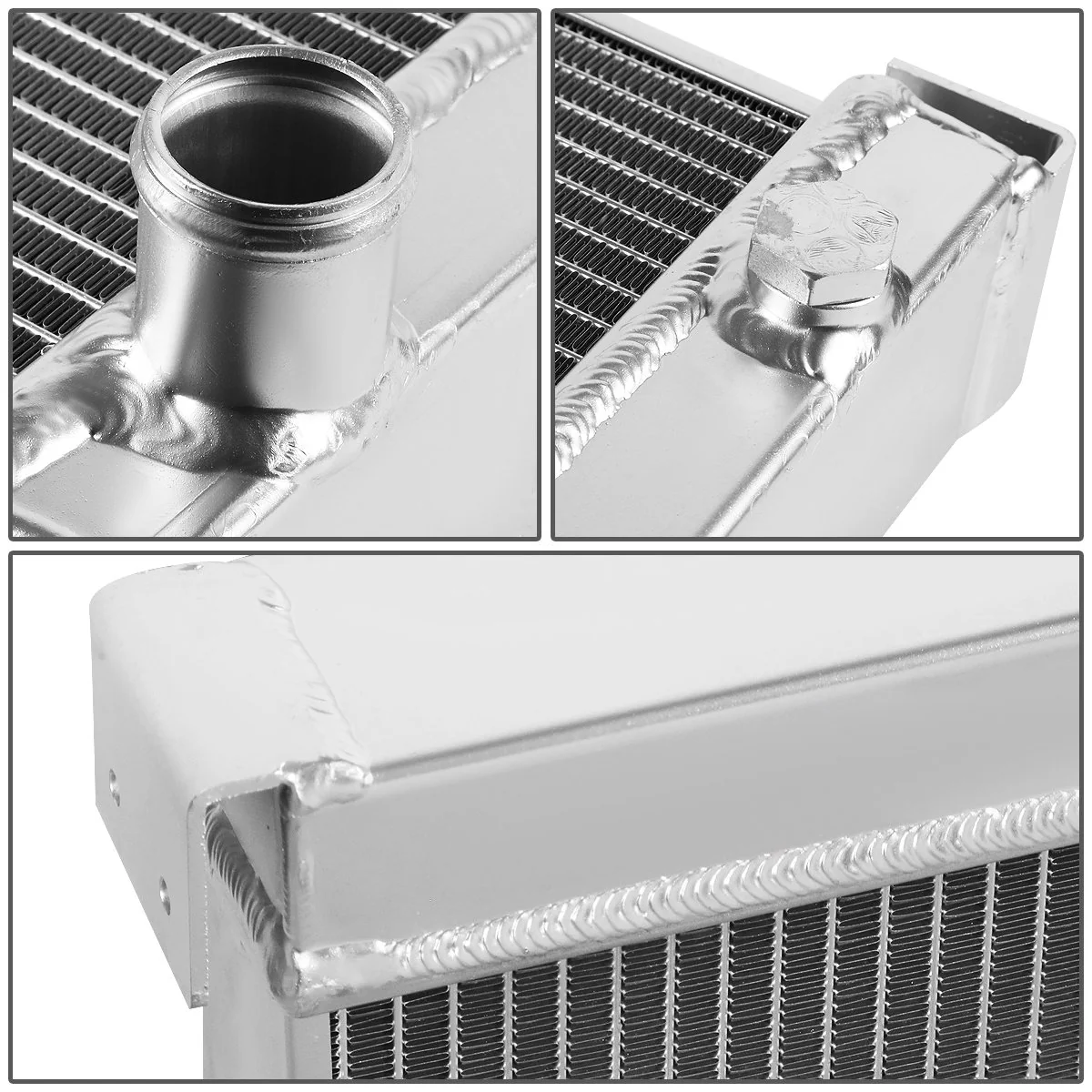 DNA Radiator Jeep Wrangler YJ 2.5L 4.0L 4.2L (87-95) TJ 2.4L 2.5L 4.0L (97-02) 2 Row Aluminum Performance Replacement - Image 4