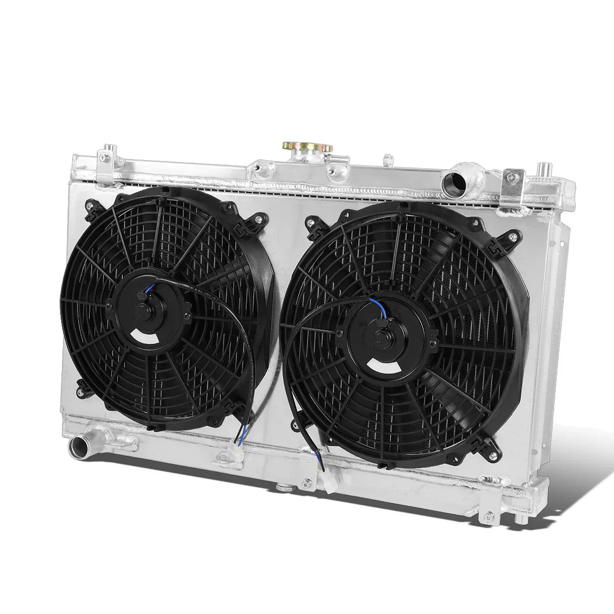 DNA Radiator Mazda Miata MX5 NB 1.6L (98-99) 1.8L (98-05) 2 Row Aluminum Performance Replacement w/ or w/o Fan & Shroud