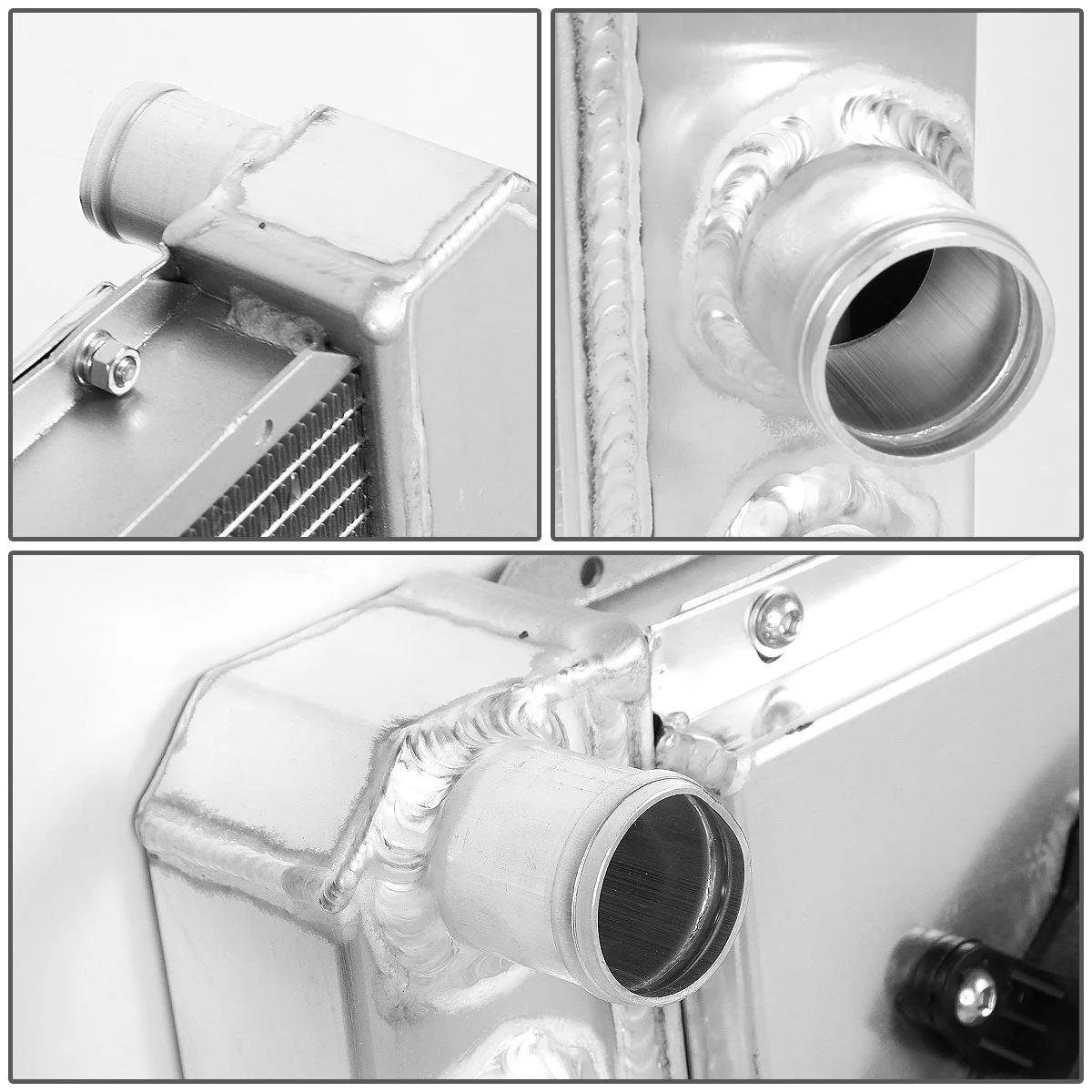 DNA Radiator GMC Jimmy 2.2L / 4.3L V6 (95-01) Sonoma 2.2L / 4.3L V6 (94-04) 3 Row Aluminum Performance Replacement w/ Fan & Shroud - Image 2