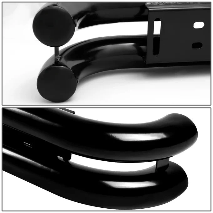 DNA Rear Bumper for Jeep Wrangler (1987-2006) Dual Bar with Black Finish 4X4-T122-BK - Image 2