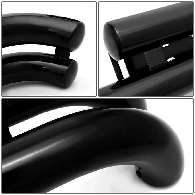 DNA Rear Bumper for Jeep Wrangler (1987-2006) Dual Bar with Black Finish 4X4-T122-BK - Image 3