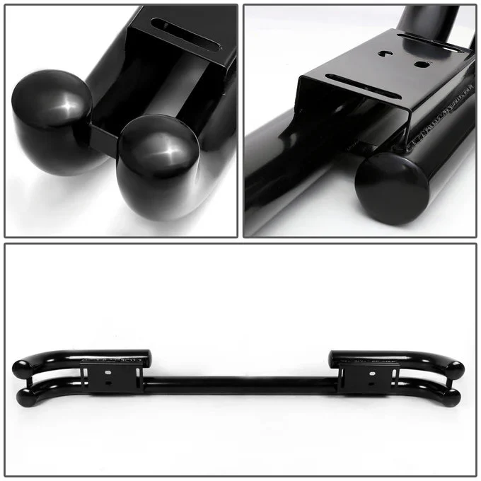 DNA Rear Bumper for Jeep Wrangler (1987-2006) Dual Bar with Black Finish 4X4-T122-BK - Image 4