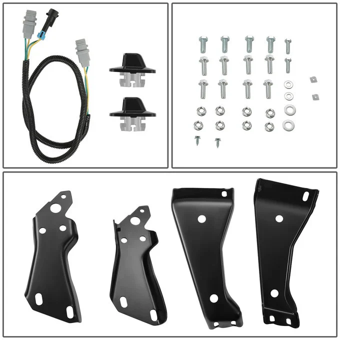 DNA Rear Step Bumper for Chevy & GMC C/K 1500 2500 3500 (1988-2000) with Strip Hole - Black or Chrome - Image 6