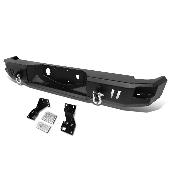 DNA Rear Step Bumper for Chevy Silverado / GMC Sierra 1500 (2007-2013) with Dual D-Ring Shackles