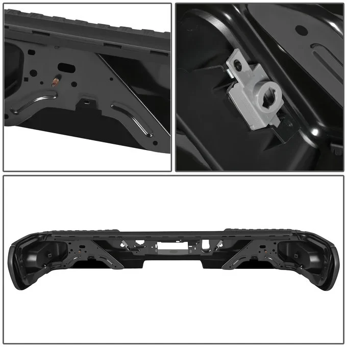 DNA Rear Step Bumper for Chevy Silverado & GMC Sierra 1500 (2019-2023) with License Plate Lights - Black or Chrome - Image 28