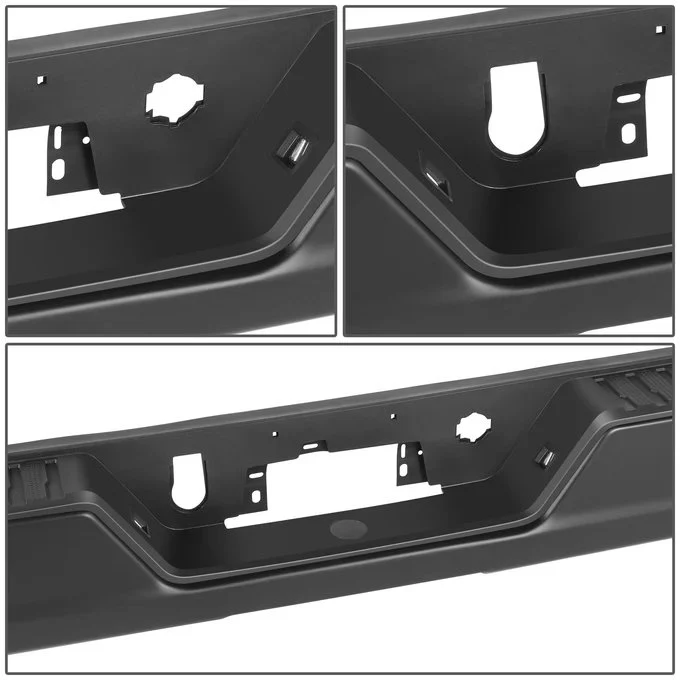 DNA Rear Step Bumper for Chevy Silverado & GMC Sierra 1500 (2019-2023) with License Plate Lights - Black or Chrome - Image 53