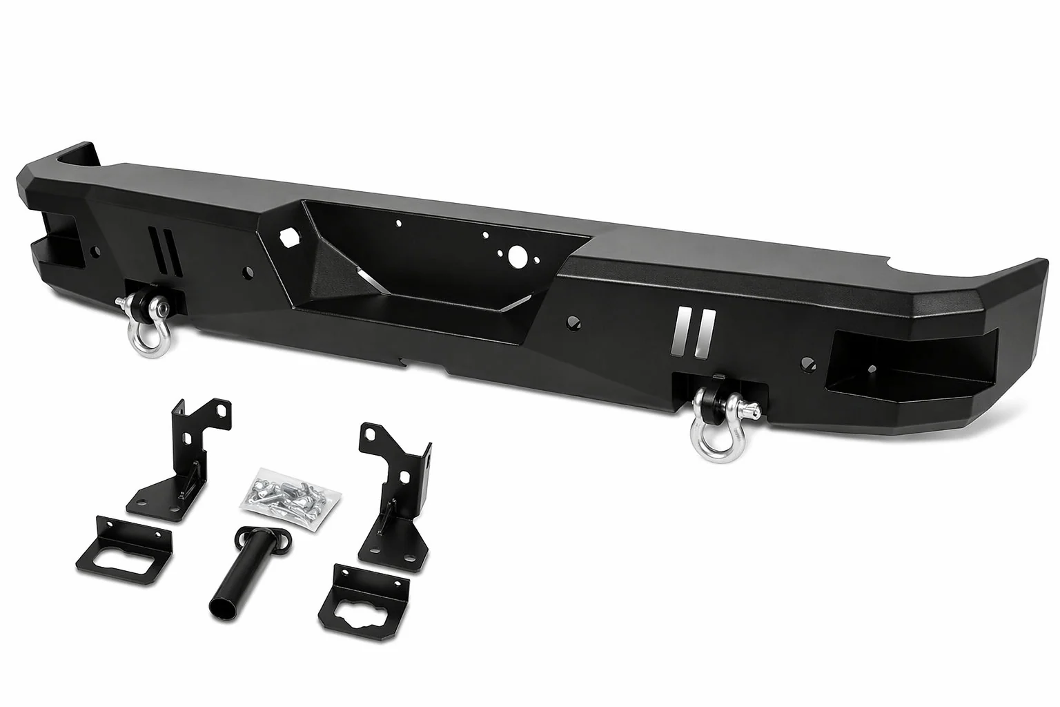 DNA Rear Step Bumper for Chevy Silverado / GMC Sierra (2014-2018) Dual D-Ring Shackles
