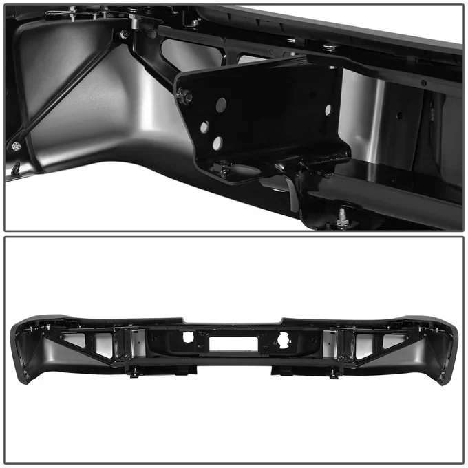 DNA Rear Step Bumper for Chevy Silverado & GMC Sierra 2500 / 3500 (2011-2014) with License Plate Lights - Black or Chrome - Image 14