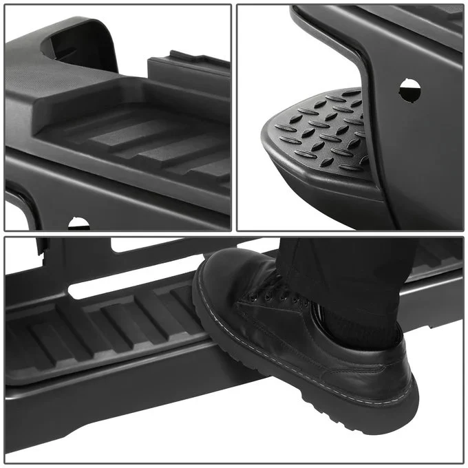 DNA Rear Step Bumper for Chevy Silverado & GMC Sierra 2500 / 3500 (2015-2019) with License Plate Lights - Black or Chrome - Image 11