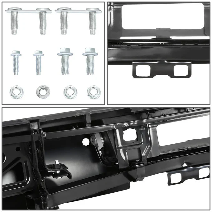 DNA Rear Step Bumper for Chevy Silverado & GMC Sierra 2500 / 3500 (2015-2019) with License Plate Lights - Black or Chrome - Image 12