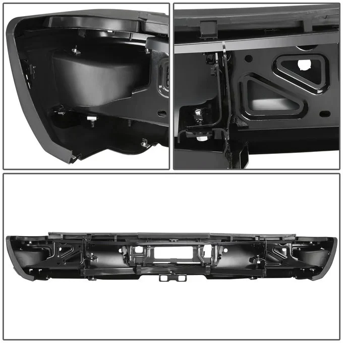 DNA Rear Step Bumper for Chevy Silverado & GMC Sierra 2500 / 3500 (2015-2019) with License Plate Lights - Black or Chrome - Image 13