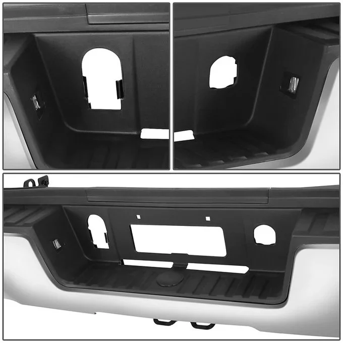 DNA Rear Step Bumper for Chevy Silverado & GMC Sierra 2500 / 3500 (2015-2019) with License Plate Lights - Black or Chrome - Image 19