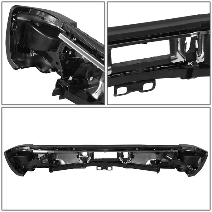 DNA Rear Step Bumper for Chevy Silverado & GMC Sierra 2500 / 3500 (2015-2019) with License Plate Lights - Black or Chrome - Image 21