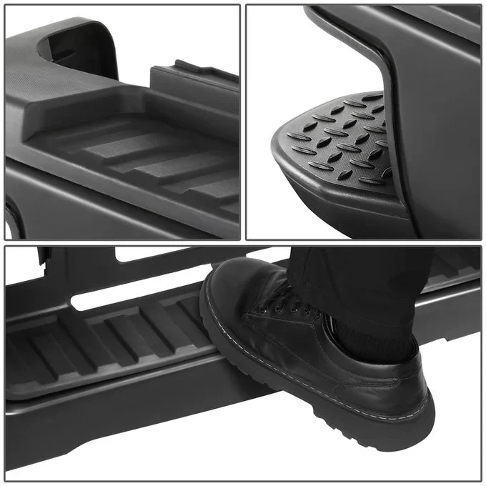 DNA Rear Step Bumper for Chevy Silverado & GMC Sierra 2500 / 3500 (2015-2019) with License Plate Lights - Black or Chrome - Image 25