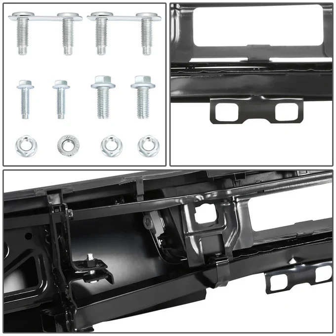 DNA Rear Step Bumper for Chevy Silverado & GMC Sierra 2500 / 3500 (2015-2019) with License Plate Lights - Black or Chrome - Image 26