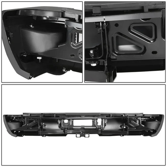 DNA Rear Step Bumper for Chevy Silverado & GMC Sierra 2500 / 3500 (2015-2019) with License Plate Lights - Black or Chrome - Image 27