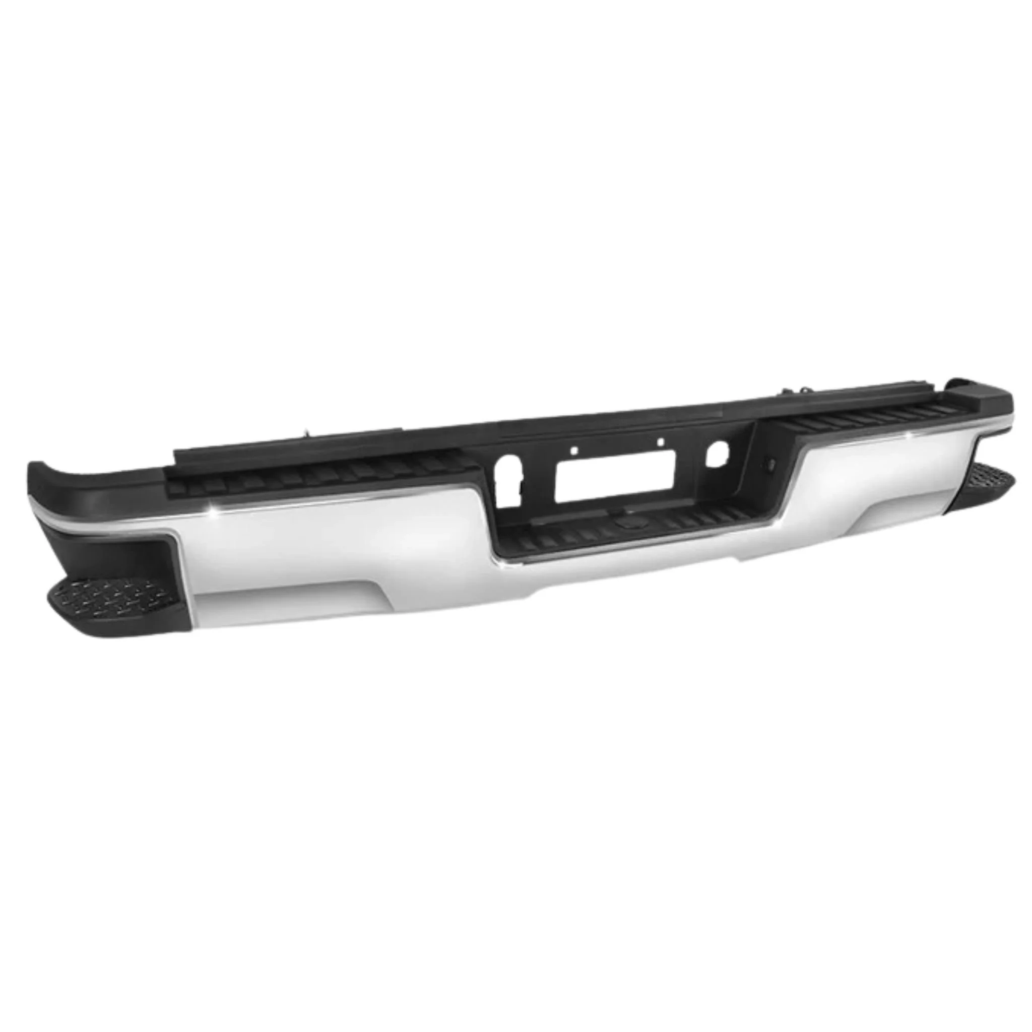 DNA Rear Step Bumper for Chevy Silverado & GMC Sierra 2500 / 3500 (2015-2019) with License Plate Lights - Black or Chrome - Image 33