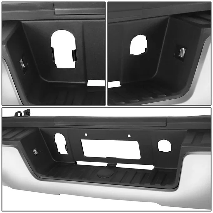 DNA Rear Step Bumper for Chevy Silverado & GMC Sierra 2500 / 3500 (2015-2019) with License Plate Lights - Black or Chrome - Image 41