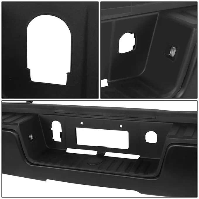DNA Rear Step Bumper for Chevy Silverado & GMC Sierra 2500 / 3500 (2015-2019) with License Plate Lights - Black or Chrome - Image 47
