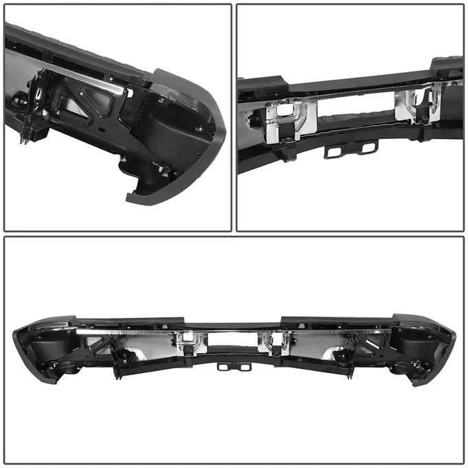 DNA Rear Step Bumper for Chevy Silverado & GMC Sierra 2500 / 3500 (2015-2019) with License Plate Lights - Black or Chrome - Image 56