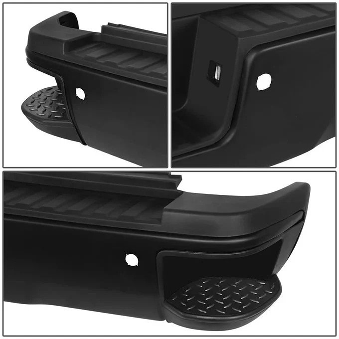 DNA Rear Step Bumper for Chevy Silverado & GMC Sierra 2500 / 3500 (2015-2019) with License Plate Lights - Black or Chrome - Image 58