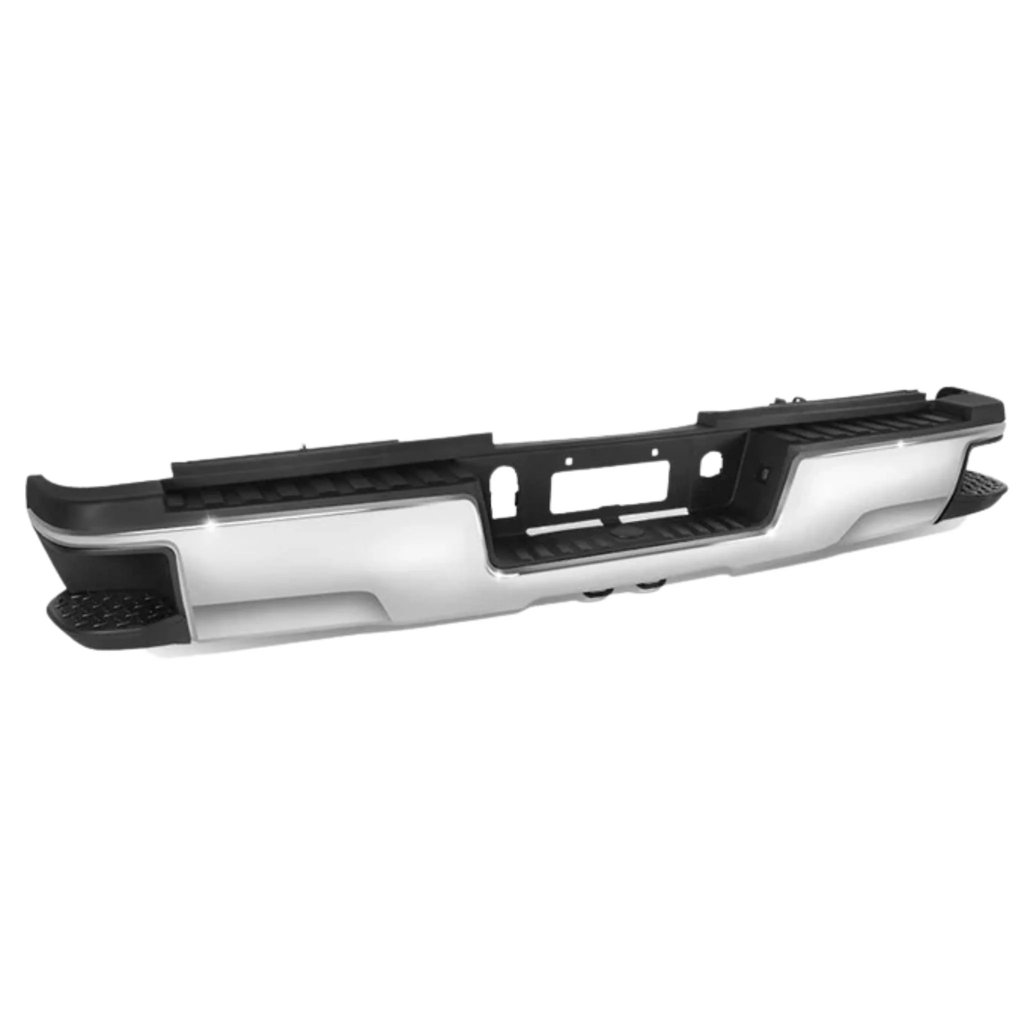 DNA Rear Step Bumper for Chevy Silverado & GMC Sierra 2500 / 3500 (2015-2019) with License Plate Lights - Black or Chrome - Image 62