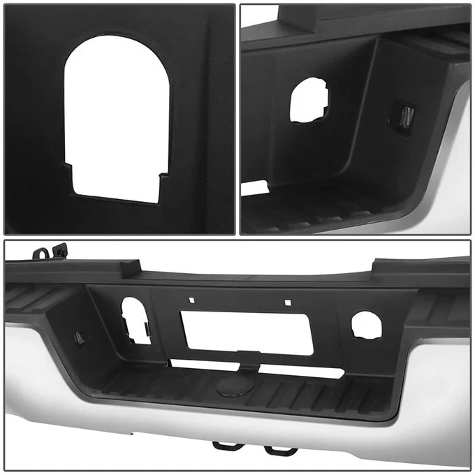 DNA Rear Step Bumper for Chevy Silverado & GMC Sierra 2500 / 3500 (2015-2019) with License Plate Lights - Black or Chrome - Image 65