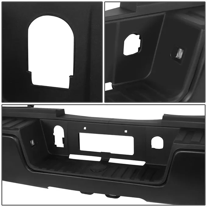 DNA Rear Step Bumper for Chevy Silverado & GMC Sierra 2500 / 3500 (2015-2019) with License Plate Lights - Black or Chrome - Image 71