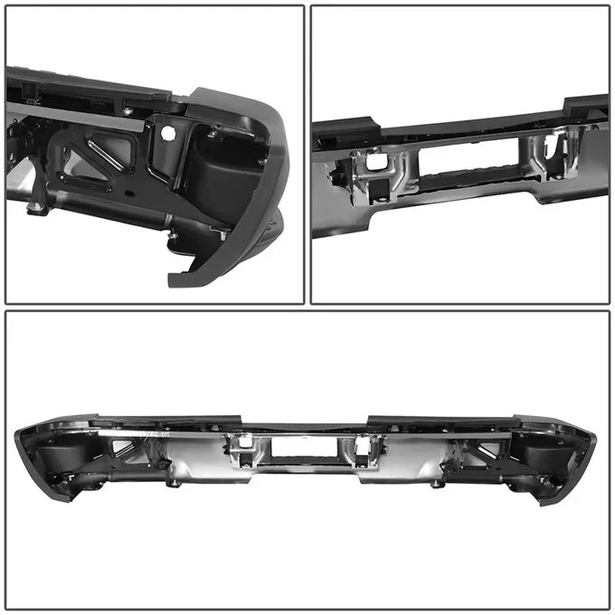 DNA Rear Step Bumper for Chevy Silverado & GMC Sierra 2500 / 3500 (2015-2019) with License Plate Lights - Black or Chrome - Image 79