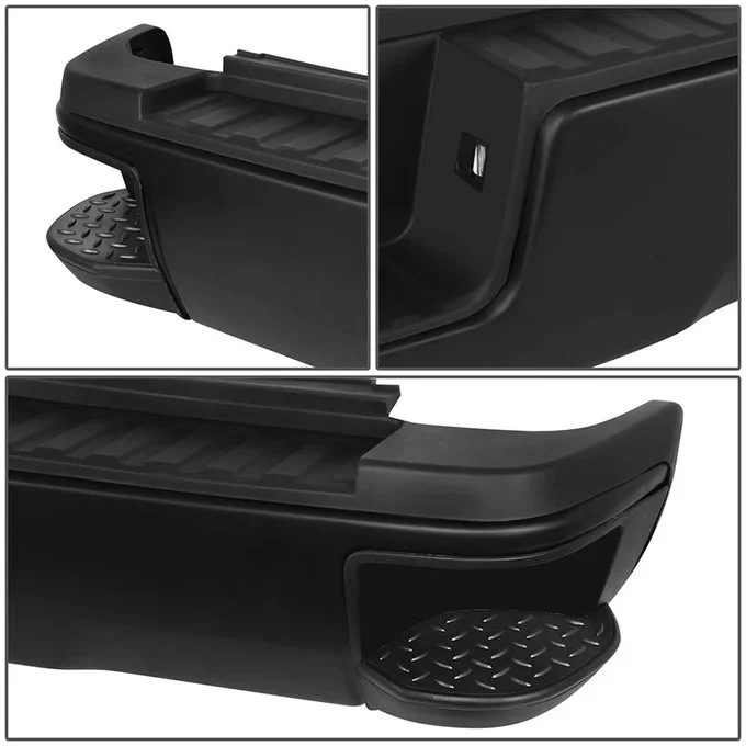DNA Rear Step Bumper for Chevy Silverado & GMC Sierra 2500 / 3500 (2015-2019) with License Plate Lights - Black or Chrome - Image 94