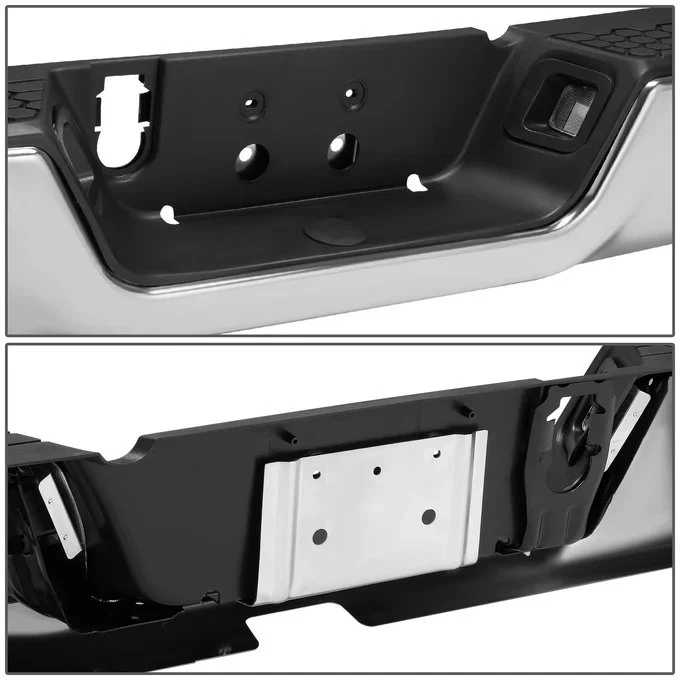 DNA Rear Step Bumper for Dodge Ram (2009-2011) RAM (2011-2019) With License Plate Lights - Black or Chrome - Image 17