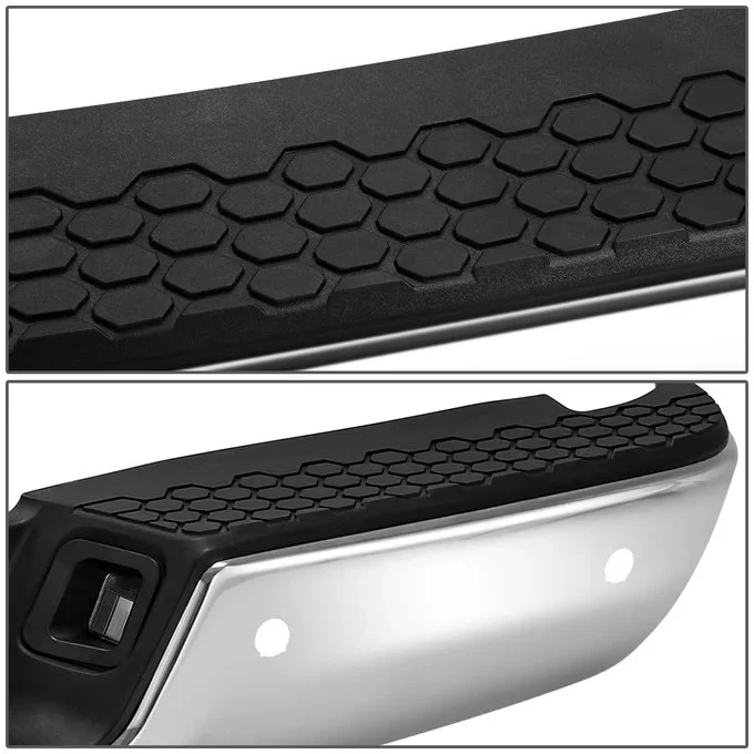 DNA Rear Step Bumper for Dodge Ram (2009-2011) RAM (2011-2019) With License Plate Lights - Black or Chrome - Image 3