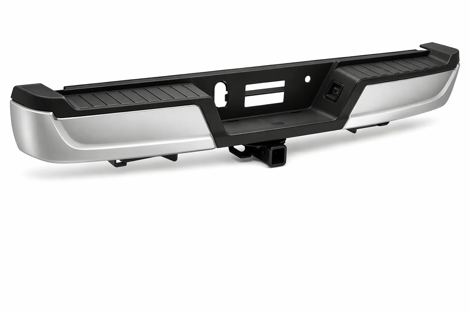 DNA Rear Step Bumper for Ford F150 (2015-2020) with or without Sensor Holes - Black or Chrome - Image 7