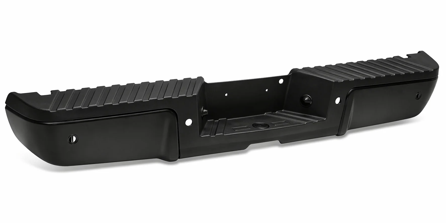 DNA Rear Step Bumper for Ford F250 F350 F450 Super Duty (2008-2016) with or without Sensor Holes - Black or Chrome