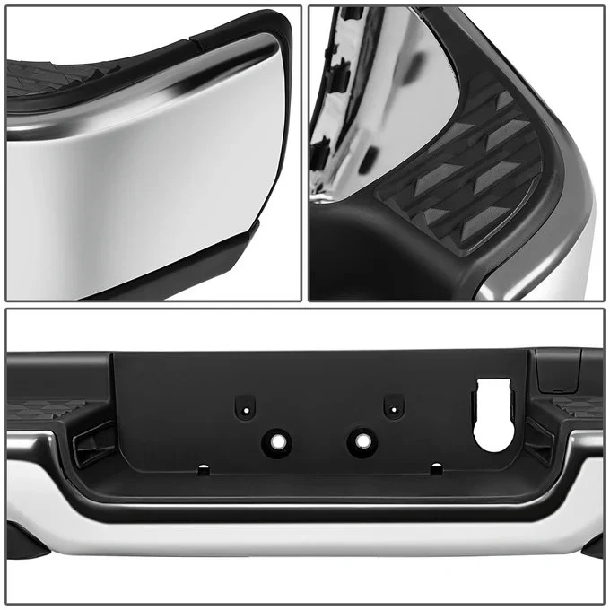 DNA Rear Step Bumper for RAM 1500 (2019-2024) without Sensor Holes - Chrome - Image 4