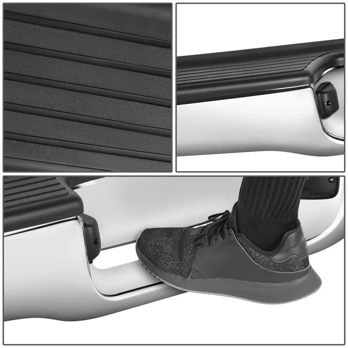 DNA Rear Step Bumper for Toyota Tacoma (1995-2004) with License Plate Lamps - Chrome or Black - Image 10