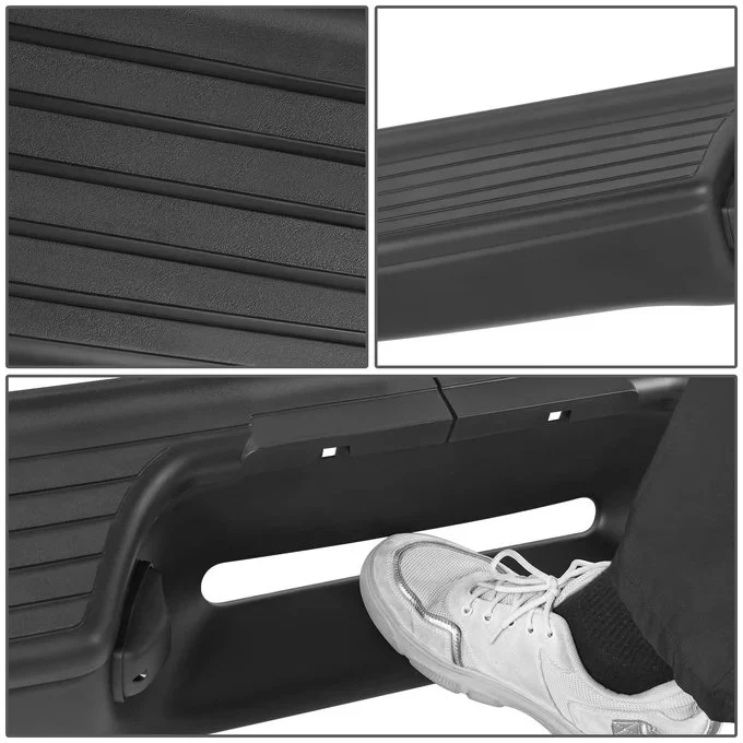 DNA Rear Step Bumper for Toyota Tacoma (1995-2004) with License Plate Lamps - Chrome or Black - Image 4