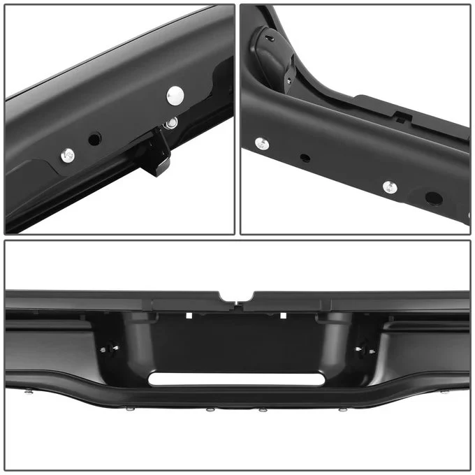 DNA Rear Step Bumper for Toyota Tacoma (1995-2004) with License Plate Lamps - Chrome or Black - Image 5