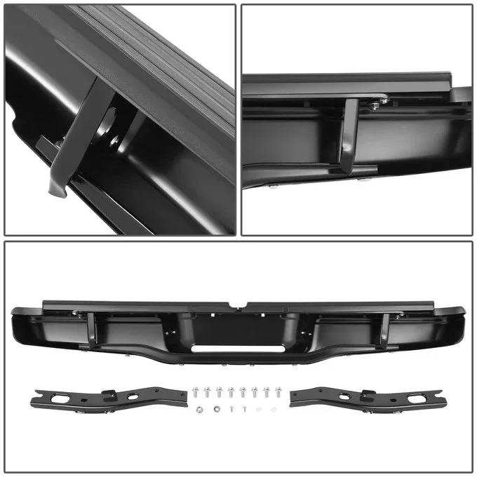 DNA Rear Step Bumper for Toyota Tacoma (1995-2004) with License Plate Lamps - Chrome or Black - Image 6