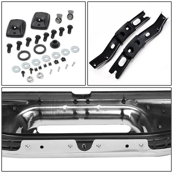 DNA Rear Step Bumper for Toyota Tacoma (1995-2004) with License Plate Lights - Black or Chrome - Image 6